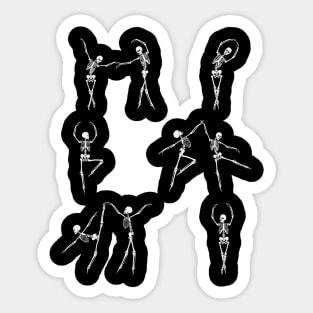 Halloween Skeleton Dance Sticker